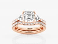 Isla-Side Stone Engagement Ring - Lab Grown Diamonds