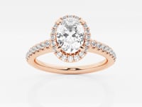 Stella-Halo Engagement Ring - Lab Grown Diamonds