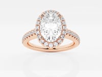 Stella-Halo Engagement Ring - Lab Grown Diamonds