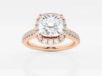 Stella-Halo Engagement Ring - Lab Grown Diamonds