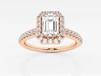 Stella-Halo Engagement Ring - Lab Grown Diamonds