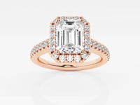 Stella-Halo Engagement Ring - Lab Grown Diamonds