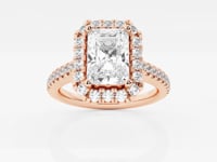 Stella-Halo Engagement Ring - Lab Grown Diamonds