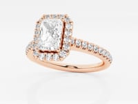 Stella-Halo Engagement Ring - Lab Grown Diamonds