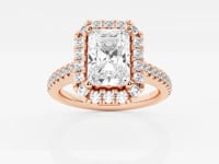 Stella-Halo Engagement Ring - Lab Grown Diamonds