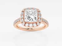 Stella-Halo Engagement Ring - Lab Grown Diamonds