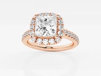 Stella-Halo Engagement Ring - Lab Grown Diamonds