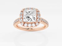 Stella-Halo Engagement Ring - Lab Grown Diamonds
