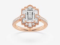 Thea-Three Stone Engagement Ring - Lab Grown Diamonds