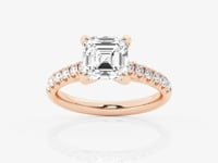 Estelle-Side Stone Engagement Ring - Lab Grown Diamonds