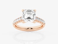Estelle-Side Stone Engagement Ring - Lab Grown Diamonds