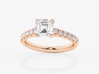 Estelle-Side Stone Engagement Ring - Lab Grown Diamonds