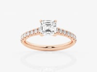 Estelle-Side Stone Engagement Ring - Lab Grown Diamonds