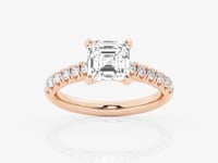 Estelle-Side Stone Engagement Ring - Lab Grown Diamonds