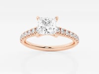 Estelle-Side Stone Engagement Ring - Lab Grown Diamonds
