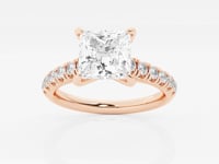 Estelle-Side Stone Engagement Ring - Lab Grown Diamonds