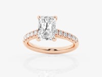Estelle-Side Stone Engagement Ring - Lab Grown Diamonds