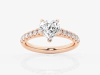 Estelle-Side Stone Engagement Ring - Lab Grown Diamonds