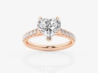 Estelle-Side Stone Engagement Ring - Lab Grown Diamonds