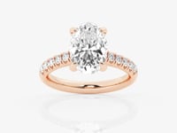 Estelle-Side Stone Engagement Ring - Lab Grown Diamonds